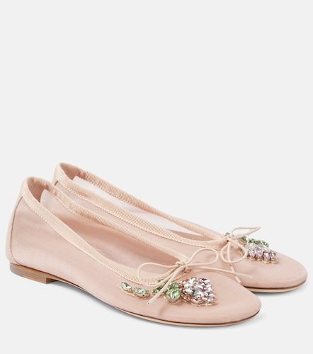 Bow-detail embellished ballet flats - Simone Rocha - Modalova