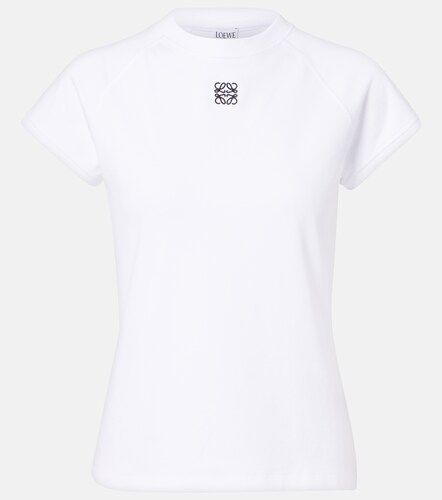 Camiseta en mezcla de algodón con anagrama - Loewe - Modalova
