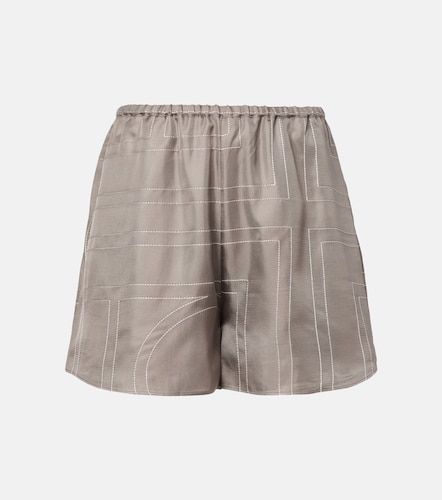 Toteme Shorts de sarga de seda - Toteme - Modalova