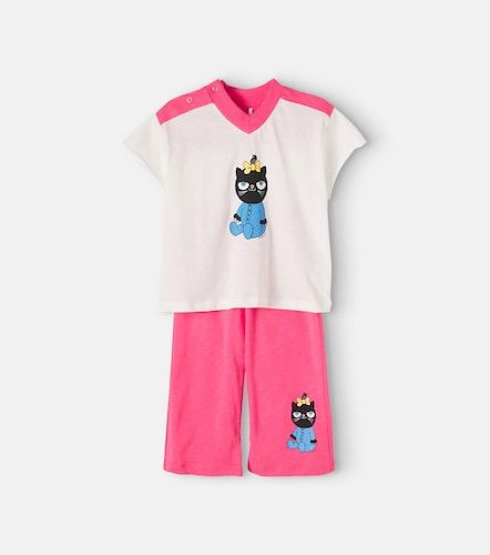 Bebé - set de top y pantalones Cat de algodón - Mini Rodini - Modalova