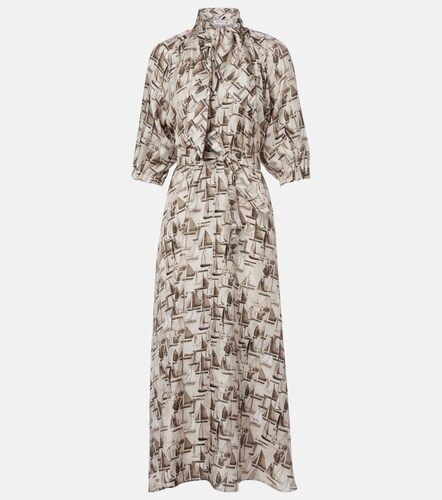 Max Mara Midikleid aus Seiden-Twill - Max Mara - Modalova