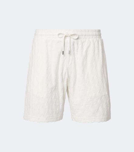 Terry-trimmed cotton blend shorts - Frescobol Carioca - Modalova