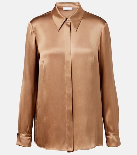 Camisa Cruz de satén de seda - Gabriela Hearst - Modalova