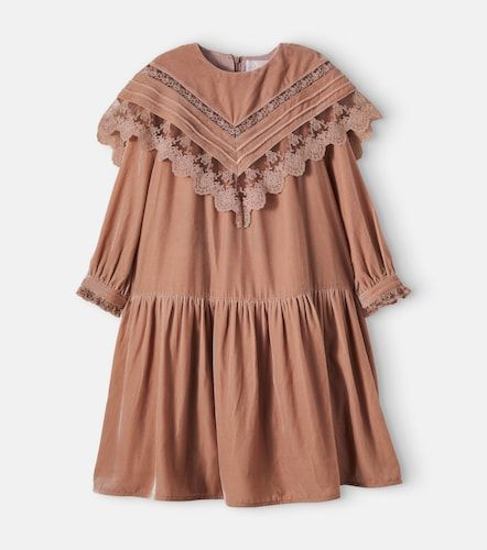 Vestido de terciopelo con encaje - Petite Amalie - Modalova