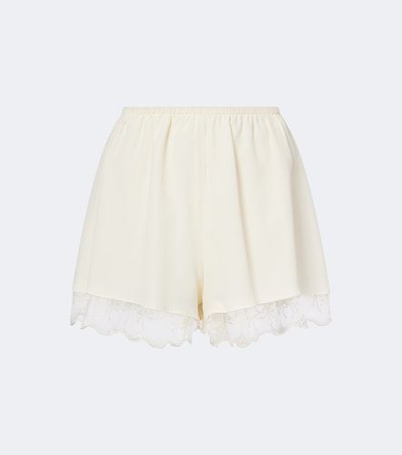 Shorts in satin con pizzo - Simone Rocha - Modalova
