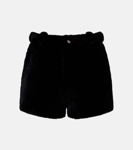 Leontine shearling shorts - Nour Hammour - Modalova