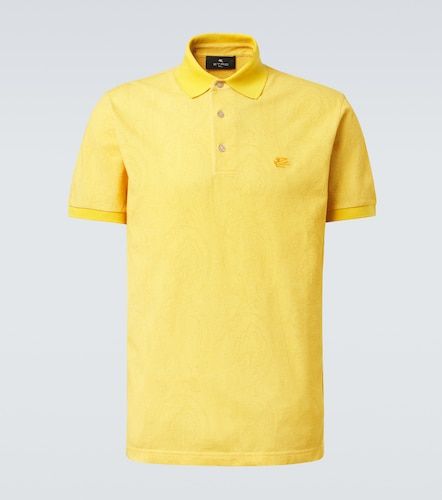 Polo de piqué de algodón con paisley - Etro - Modalova