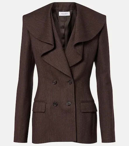McQueen Blazer in lana gessato - McQueen - Modalova