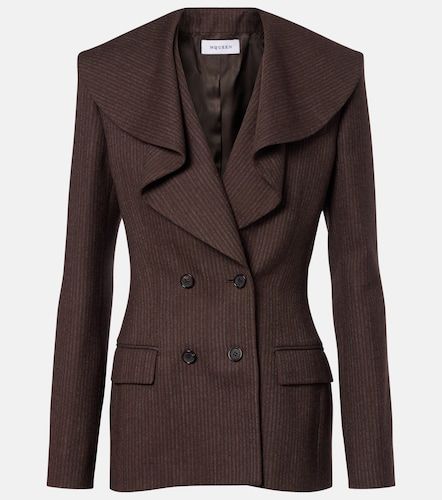 McQueen Draped striped wool blazer - McQueen - Modalova