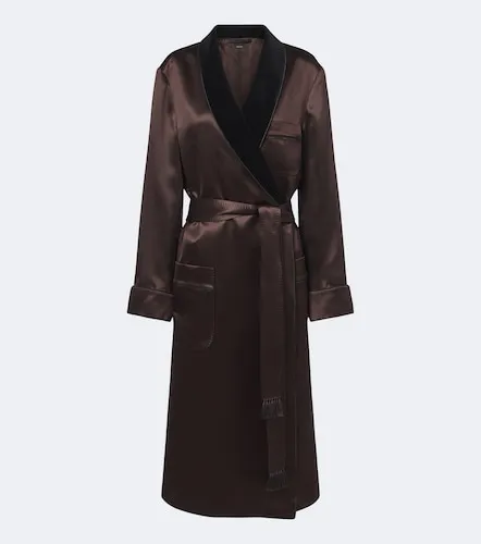 Tom Ford Silk satin wrap coat - Tom Ford - Modalova