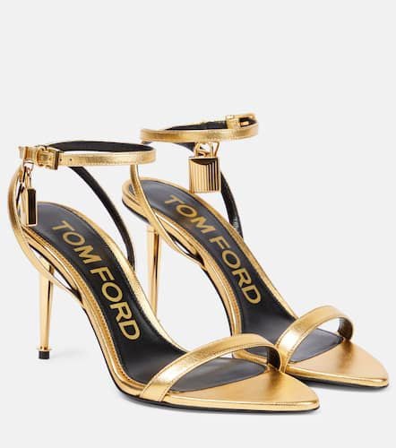 Padlock metallic leather sandals - Tom Ford - Modalova