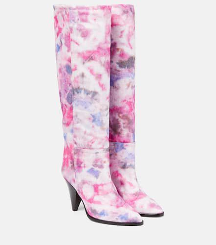 Ririo printed leather knee-high boots - Isabel Marant - Modalova