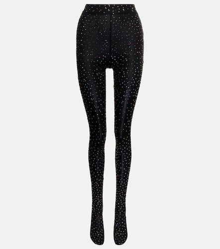 Crystal-embellished tights - Alex Perry - Modalova