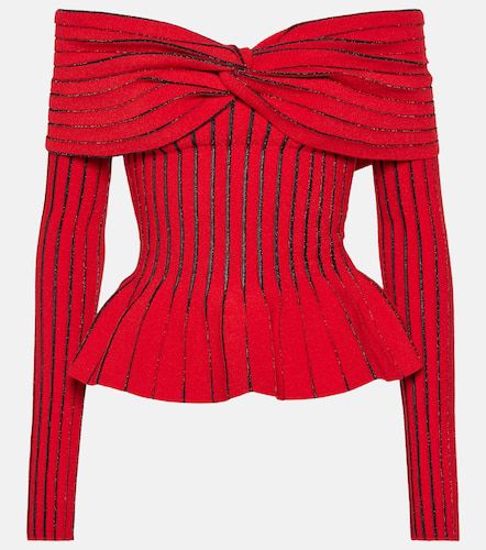 Balmain Knitted off-shoulder top - Balmain - Modalova