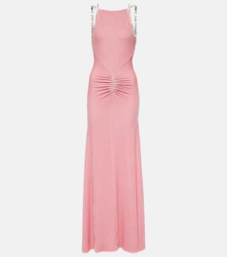 Embellished ruched velvet gown - Rabanne - Modalova