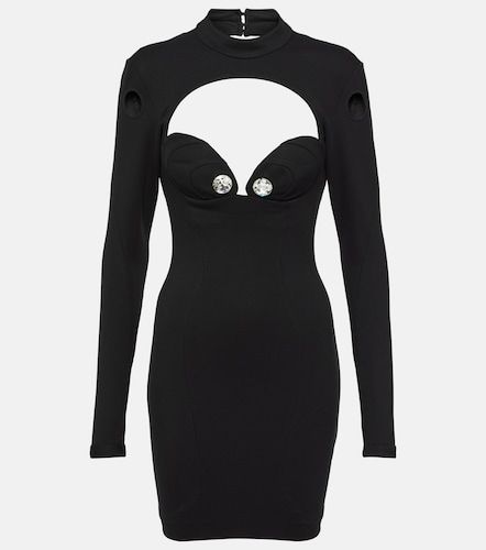 Miniabito con cut-out e cristalli - Area - Modalova