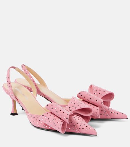 Le Cadeau suede slingback pumps - Mach & Mach - Modalova