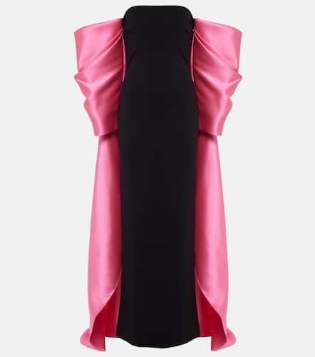 Kyla caped twill and crÃªpe gown - Solace London - Modalova