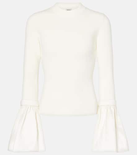 Agata taffeta-trimmed ribbed-knit top - Simkhai - Modalova