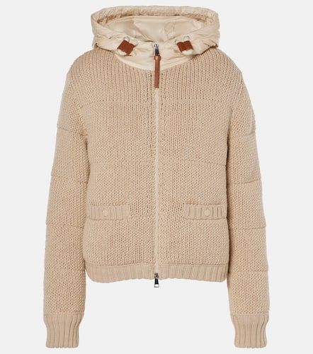 Chaqueta acolchada de lana acanalada - Moncler - Modalova