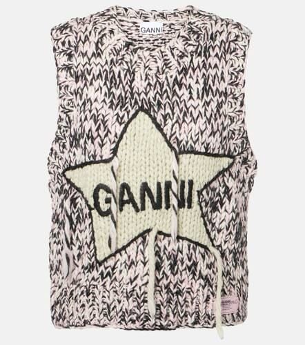 Ganni Logo wool vest - Ganni - Modalova