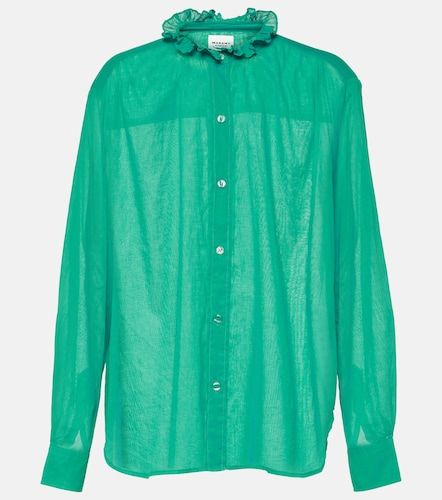 Camicia in cotone con volant - Marant Etoile - Modalova