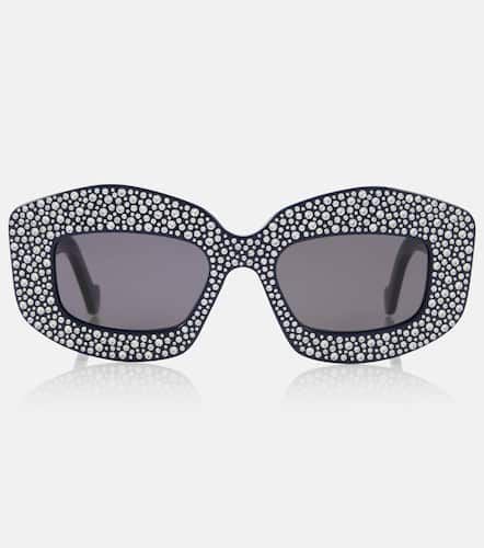 PavÃ© Screen embellished square sunglasses - Loewe - Modalova