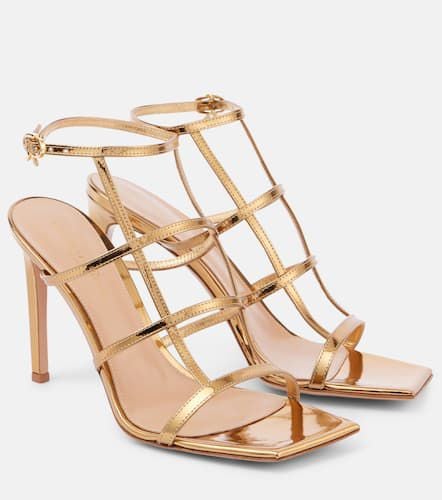 Mondry metallic leather sandals - Gianvito Rossi - Modalova