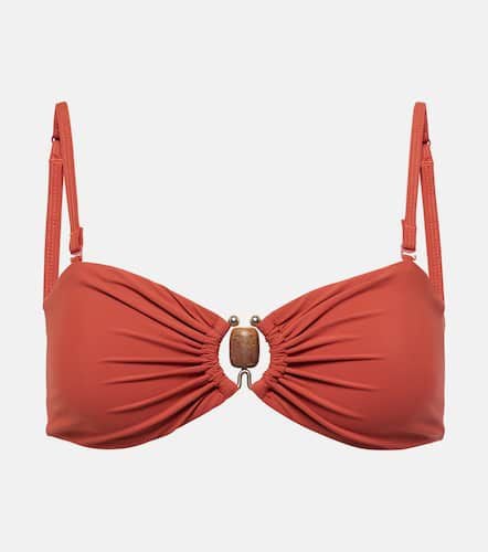 Embellished ruched bikini top - Christopher Esber - Modalova