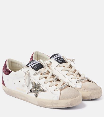 Super-Star embellished leather sneakers - Golden Goose - Modalova