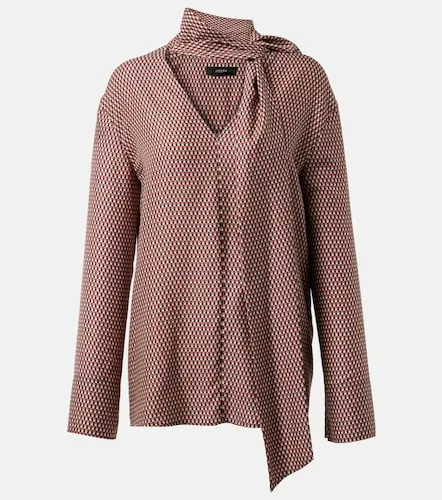 Blusa de seda estampada con pañuelo - Joseph - Modalova