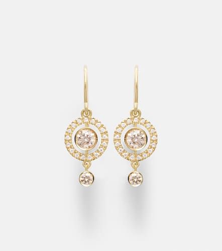 Orbit 18kt drop earrings with diamonds - Ileana Makri - Modalova