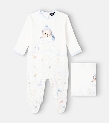 Bebé - body y manta de algodón estampado - Monnalisa - Modalova