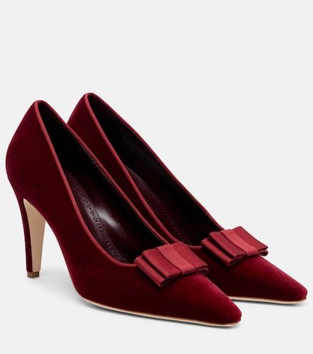 Pumps Reader 90 in velluto - Manolo Blahnik - Modalova