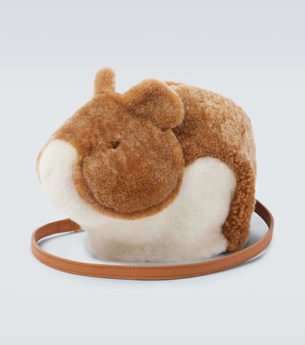 Etui mit Riemen Hamster aus Shearling - Loewe - Modalova