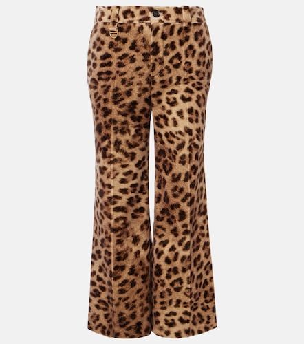 Chloé Pantaloni flared in velluto con stampa - Chloe - Modalova
