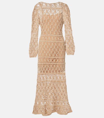 Bianca cotton crochet maxi dress - Anna Kosturova - Modalova