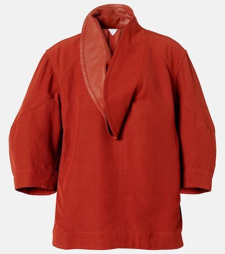 Blusa con piel oversized - Bottega Veneta - Modalova
