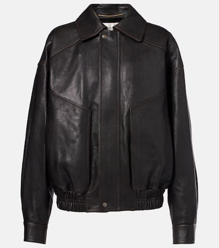 Saint Laurent Leather bomber jacket - Saint Laurent - Modalova