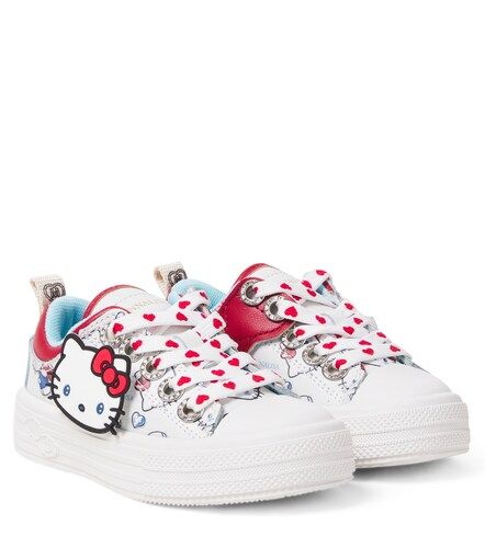 X Hello Kitty Sneakers mit Leder - Monnalisa - Modalova