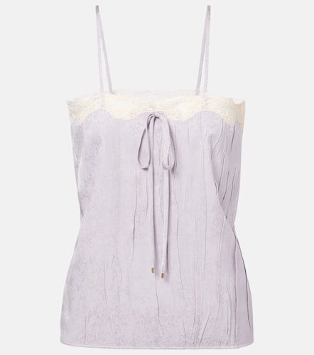 Chloé Top de seda con encaje - Chloe - Modalova