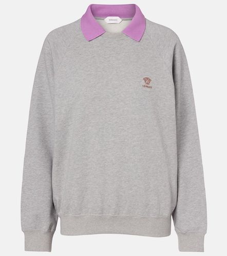 Sudadera de jersey de algodón - Versace - Modalova