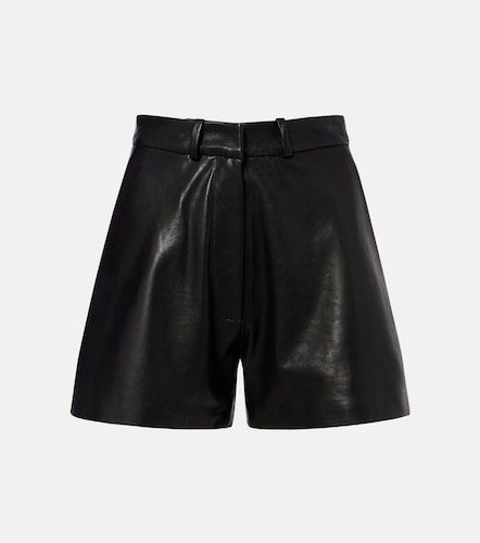 Nour Hammour Barrel leather shorts - Nour Hammour - Modalova