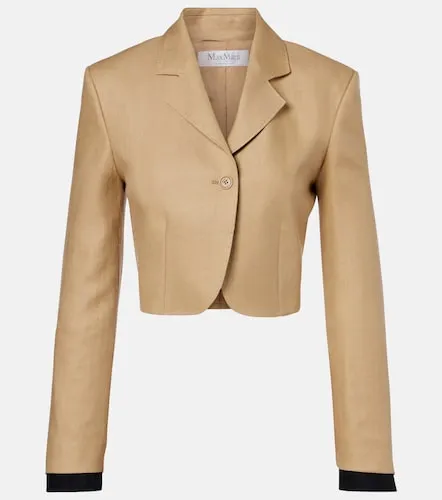 Blazer cropped Buono de lino - Max Mara - Modalova