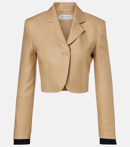 Max Mara Buono cropped linen blazer - Max Mara - Modalova