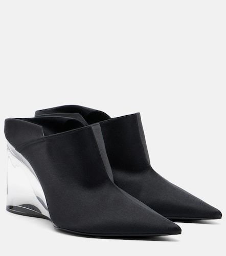 Invisible convertible satin wedge mules - Alaia - Modalova