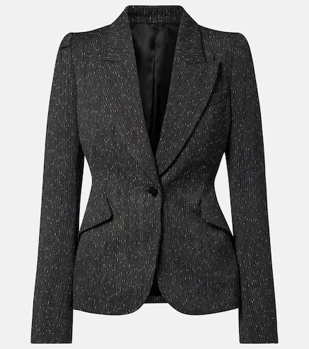McQueen Blazer monopetto in gessato - McQueen - Modalova