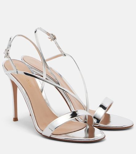 Manhattan mirrored leather sandals - Gianvito Rossi - Modalova