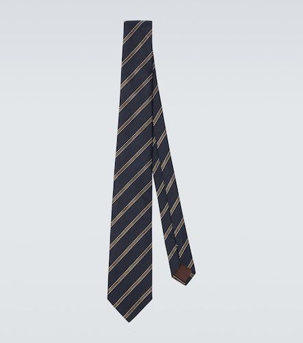 Canali Striped silk and wool tie - Canali - Modalova