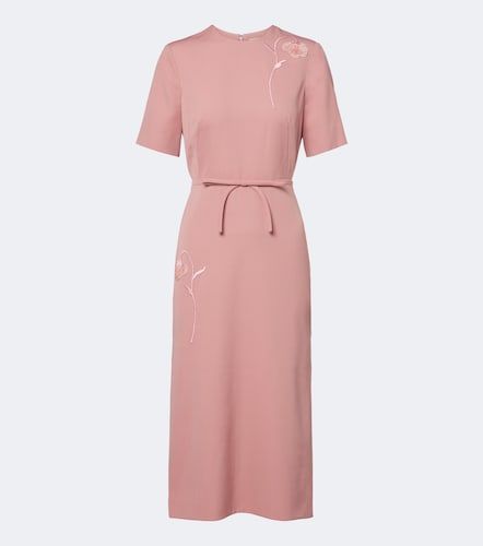 Besticktes Midikleid aus Twill - Erdem - Modalova